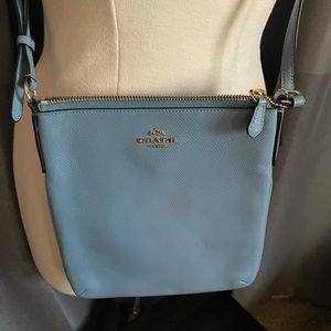 Coach light blue crossbody